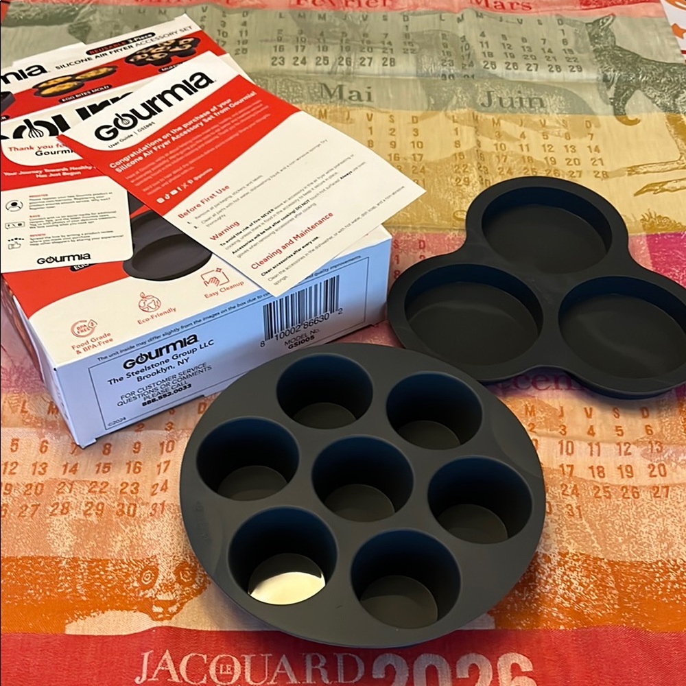 Gourmia Silicone Egg Bite Mold and Muffin Pan